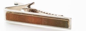 Tie Bars - Long or short tie bars can be made with etched nickel silver, copper or red brass metals, or they can include rusted pieces. 
